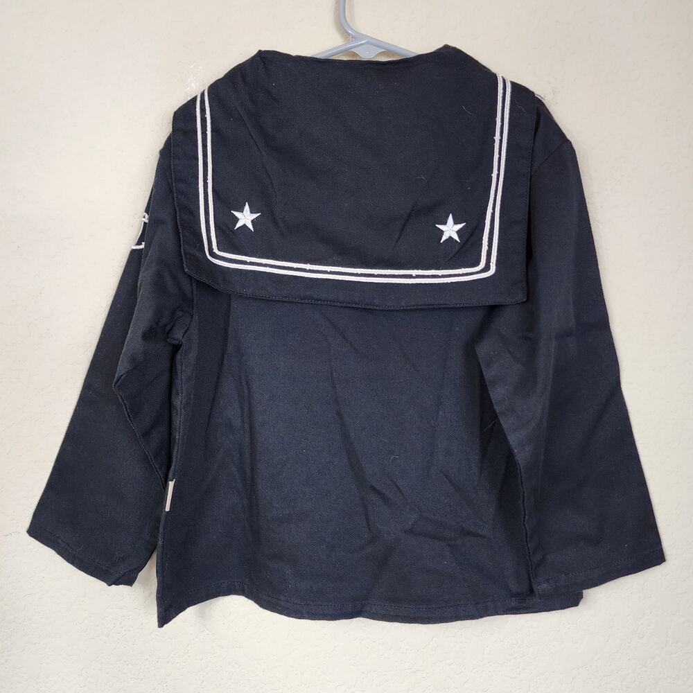 XS Black Sailor Long Sleeve Top